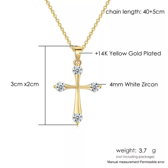 Gold Plated Double Fair Goth Pendants Necklace - Picture 5 of 8